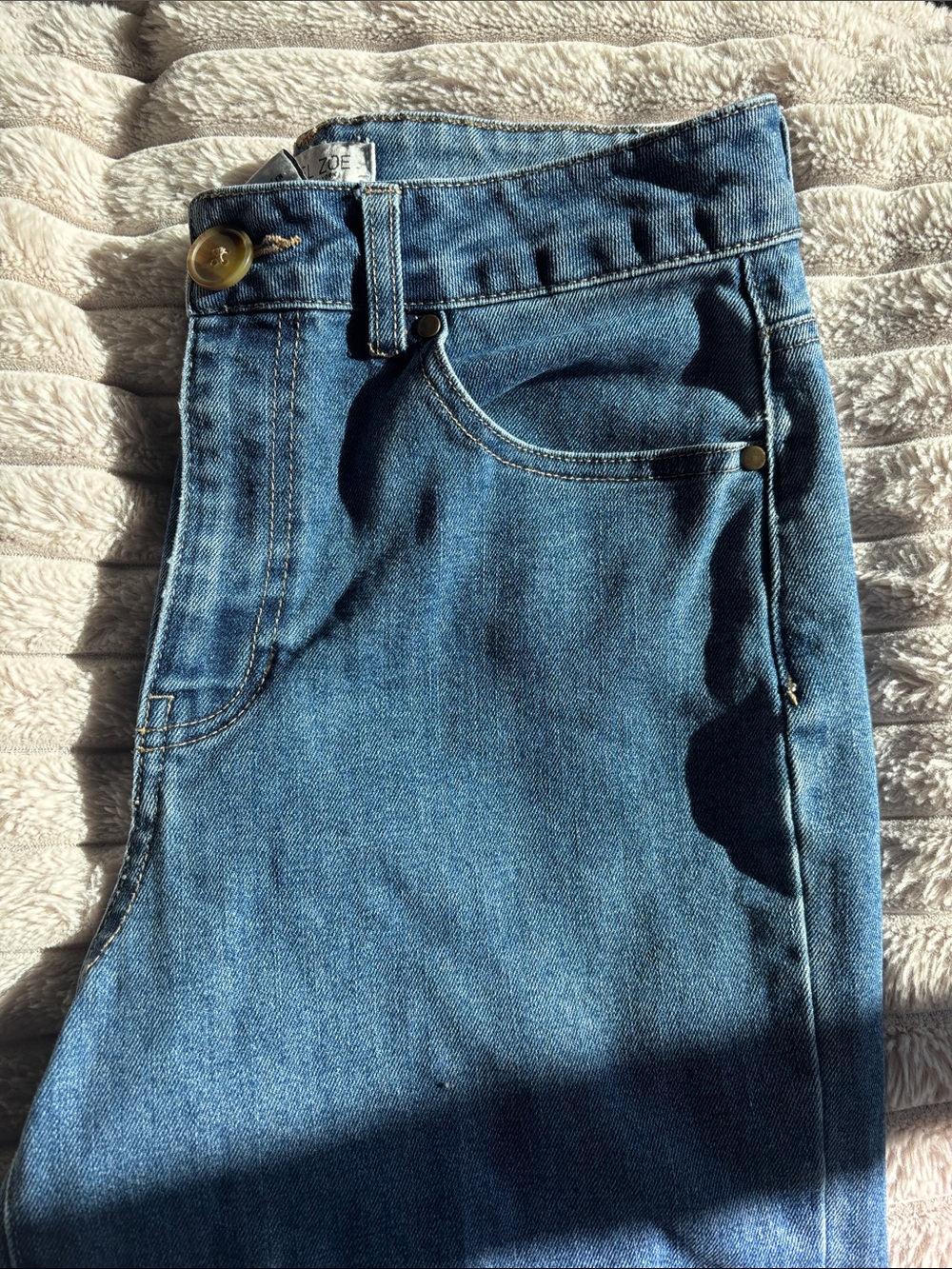Rachel Zoe Women's Straight-Leg Jeans in Medium Blue Wash - Picture 4 of 7